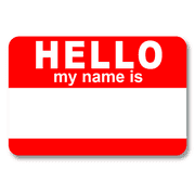 Hello my Name is Dry Erase Reusable Name Tag
