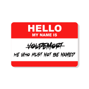 Hello My Name Is Voldemort Costume Name Tag