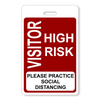 High Risk Visitor Badge