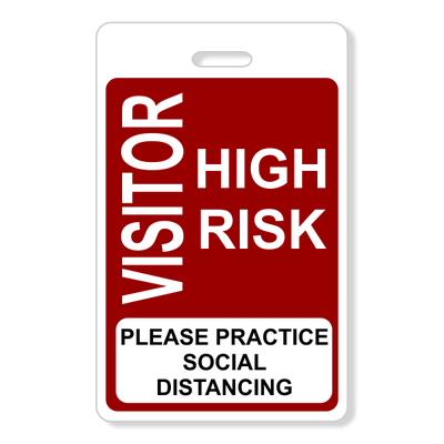 High Risk Visitor Badge
