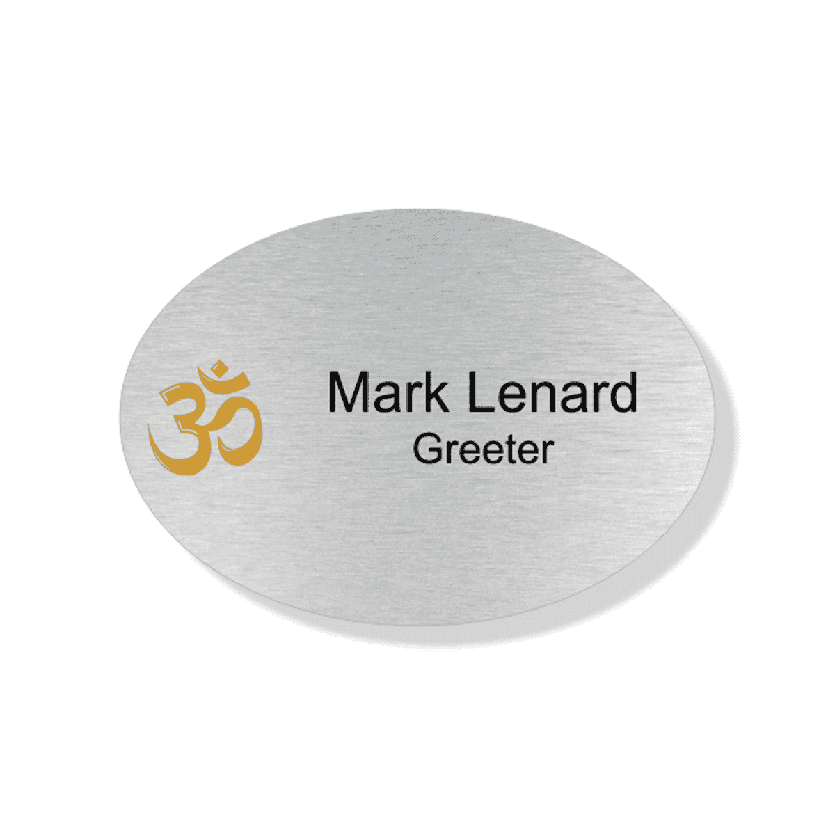 Hindu Faith Full Color Name Tag - Oval