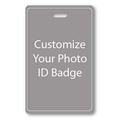Vertical Photo ID Badge, Single-Sided