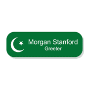 Islamic Faith Engraved Rectangle Name Tag