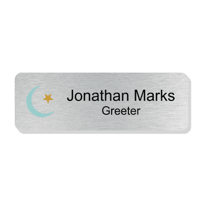 Islamic Faith Full Color Name Tag - Rectangle