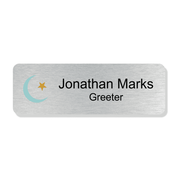 Islamic Faith Full Color Name Tag - Rectangle