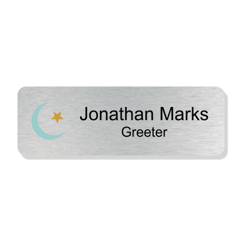 Islamic Faith Full Color Name Tag - Rectangle