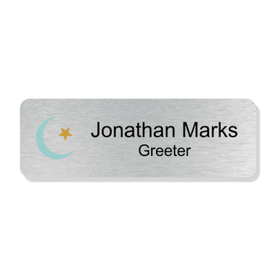 Islamic Faith Full Color Name Tag - Rectangle