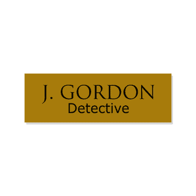 J. Gordon Halloween Costume Name Badge