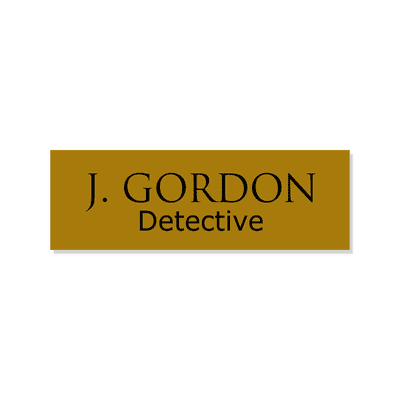 J. Gordon Halloween Costume Name Badge