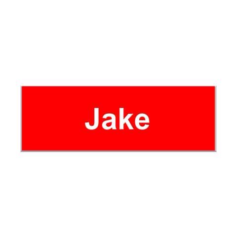 Jake Costume Name Tag