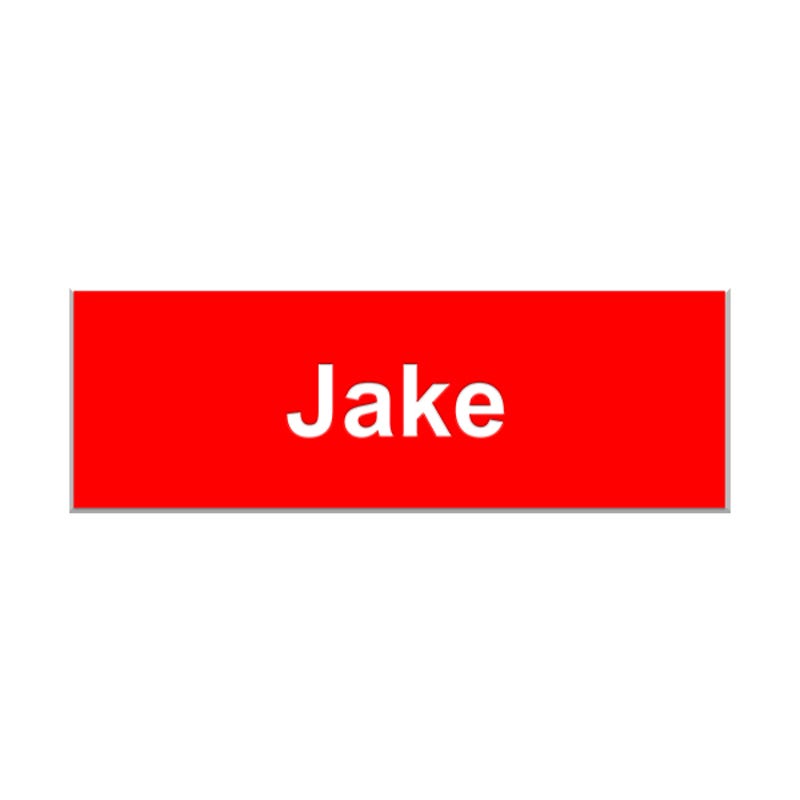 Jake From State Farm Name Tag