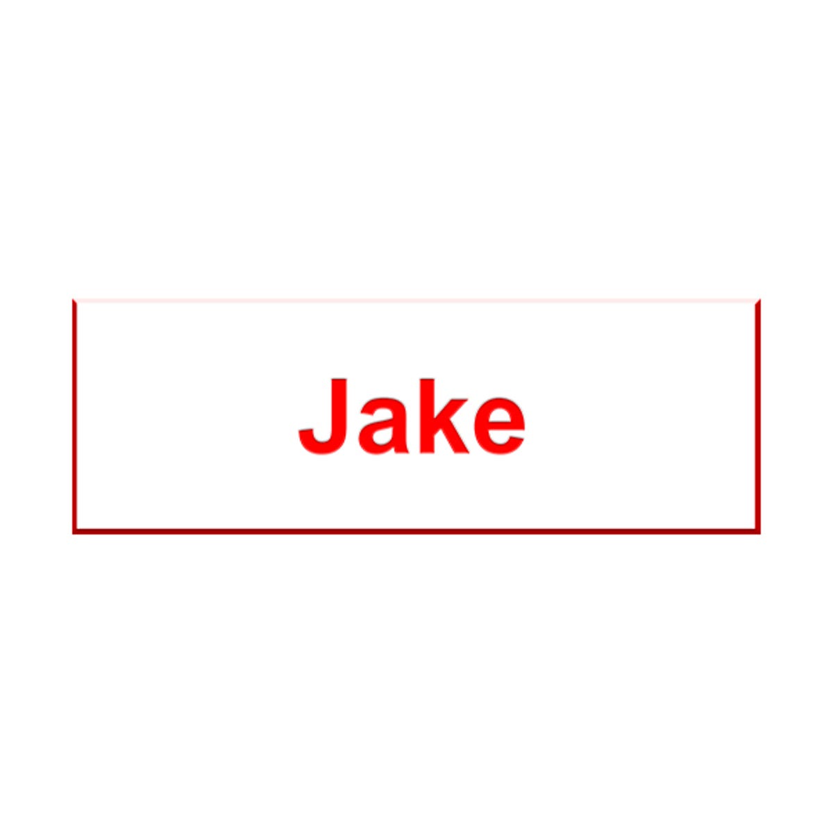 Jake From State Farm Name Tag