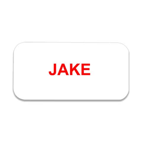 Jake Costume Name Tag With Logo