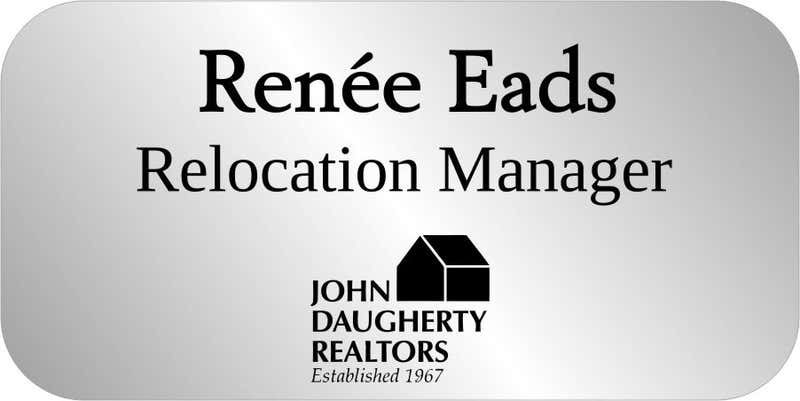 John Daugherty Realtors 1.5 x 3 inch