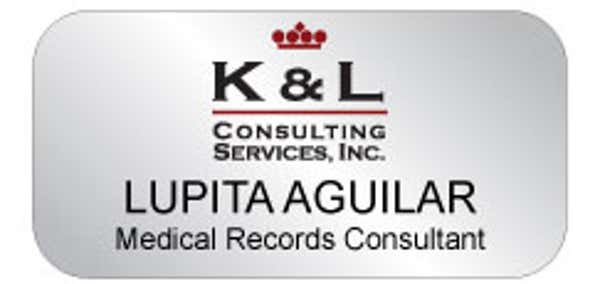 Regency - K&L Consulting Services Name Badge