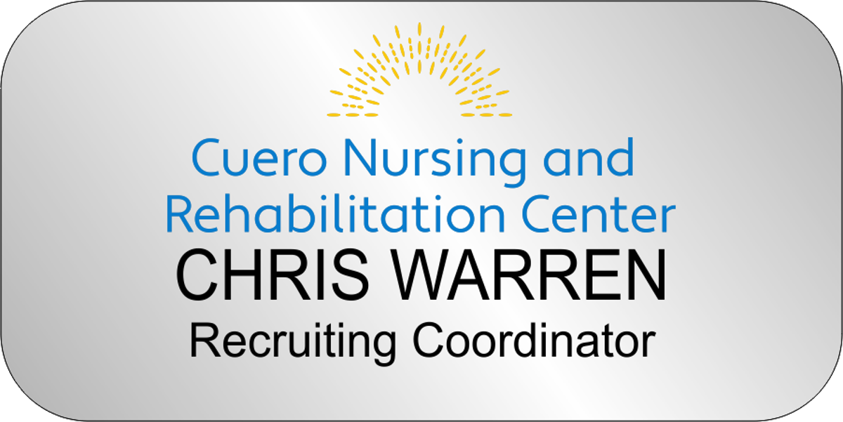 Regency - K&L Cuero Nursing and Rehabilitation Center Name Badge