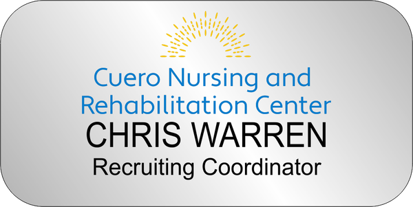 K&L Cuero Nursing and Rehabilition Center Name Badge