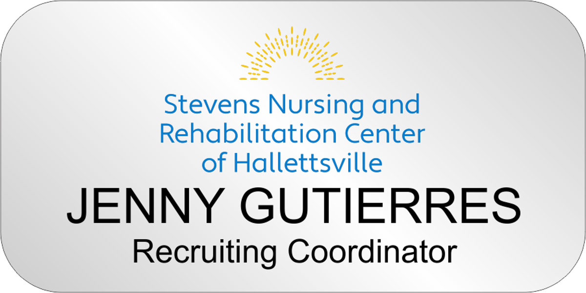 Regency - K&L Stevens Nursing and Rehabilitation Center Name Badge
