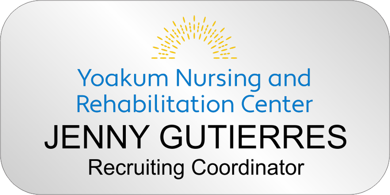Regency - K&L Yoakum Nursing and Rehabilitation Center Name Tag