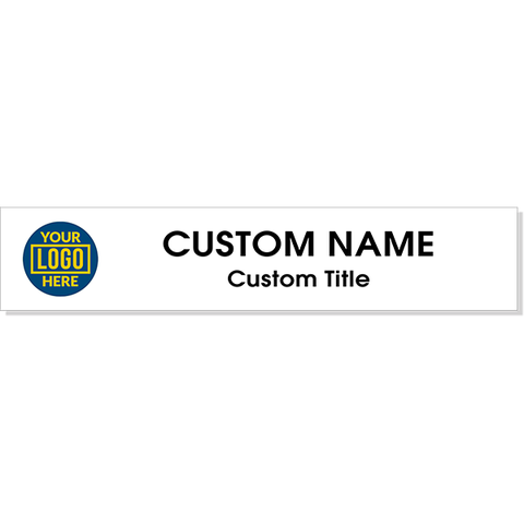 Left Logo Full Color 2" x 10" Wall Plate