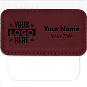 Leatherette 1.5" x 3" Pocket Name Badge