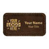 Leatherette Rectangle Magnetic Name Tag - 1.75" x 3.25"