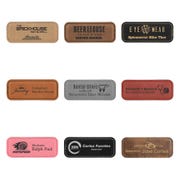 Leatherette Magnetic Rectangle Name Tag 