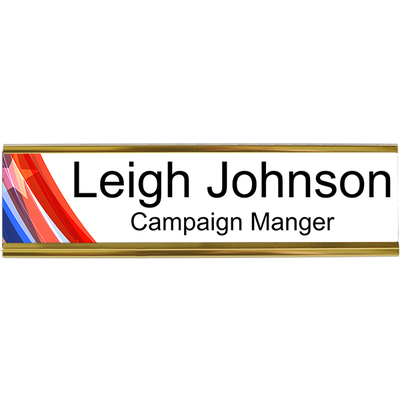 Local Elections Campaign Worker Desk Plate