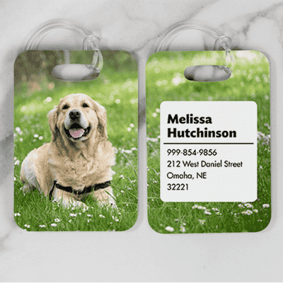 Custom Photo Luggage Tag - alternate view