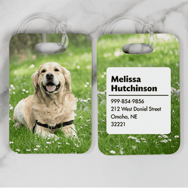 Custom Photo Luggage Tag