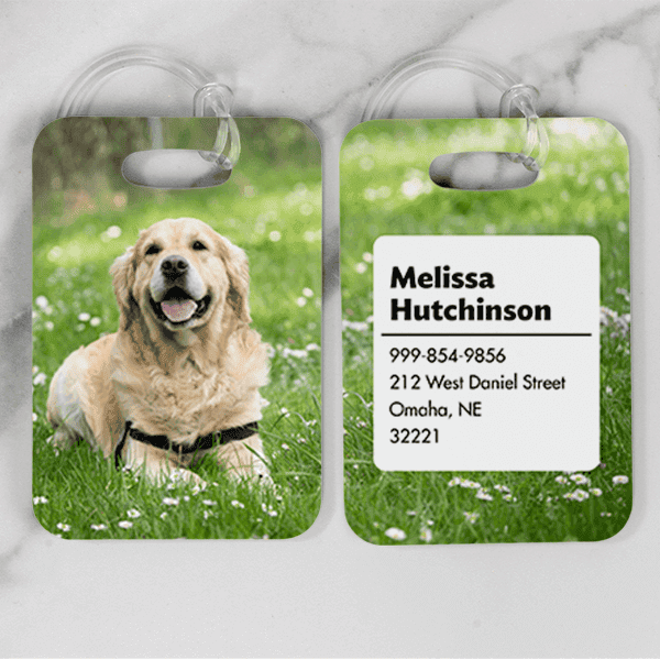 Custom Photo Luggage Tag
