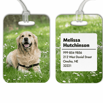 Custom Photo Luggage Tag