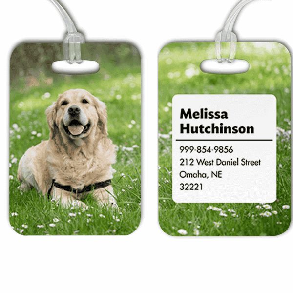 Custom Photo Luggage Tag