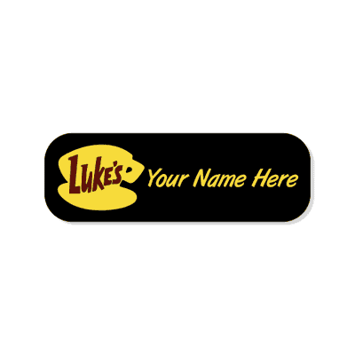 Luke's Cafe Costume Name Tag