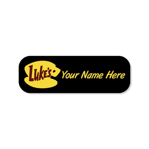 Luke's Cafe Costume Name Tag