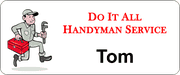 Maintenance Handyman 3 Line Name Tag
