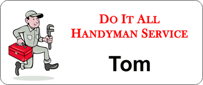 Maintenance Handy Man 3 Line Name Badge