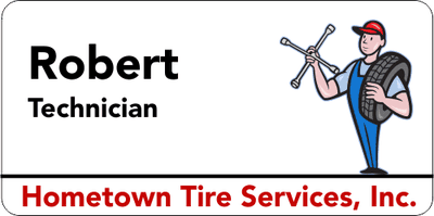 Maintenance Tire 3 Line Name Badge