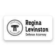 Custom Logo Lawyer Name Tag