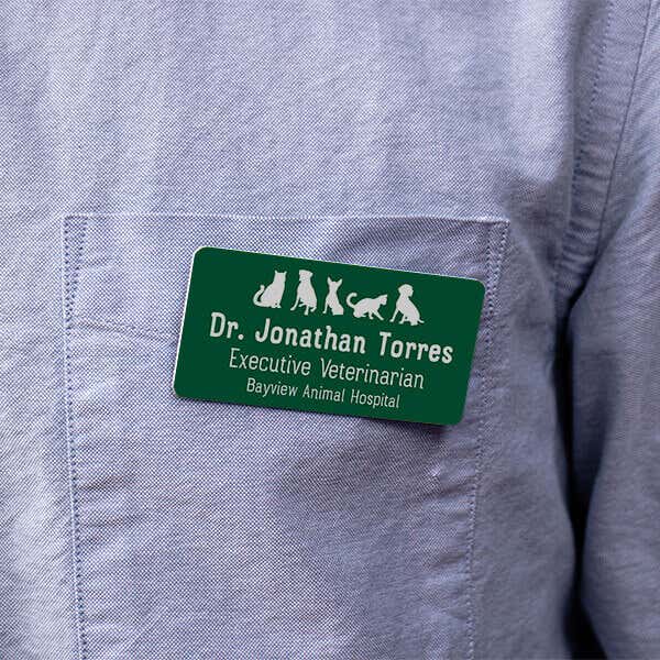 Veterinary Animals Name Tag Lifestyle