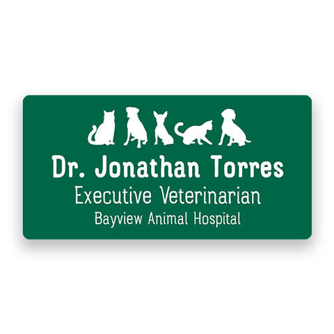 Veterinary Animals Name Tag