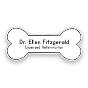 Veterinary Custom Bone Shape Name Tag