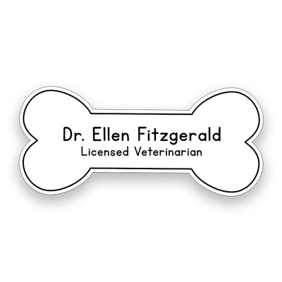Veterinary Custom Bone Shape Name Tag
