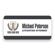 Modern Logo Attorney Office Name Tag