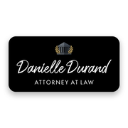 Court of Law Script Lawyer Name Tag