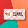 Restaurant Ice Cream Name Tag Lifestyle