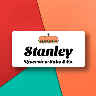Restaurant Sub Sandwich Name Tag - alternate view
