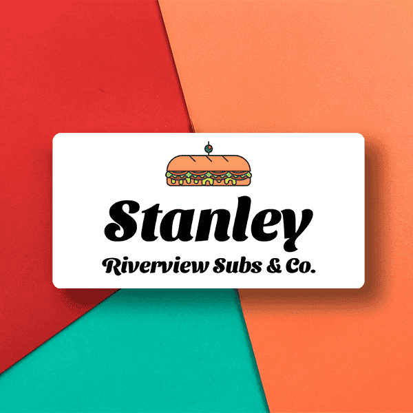 Restaurant Sub Sandwich Name Tag Lifestyle