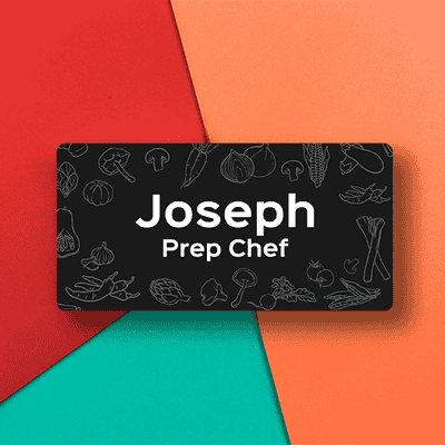 Restaurant Grocery Name Tag - alternate view
