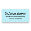Veterinary Staff Name Tag Blue